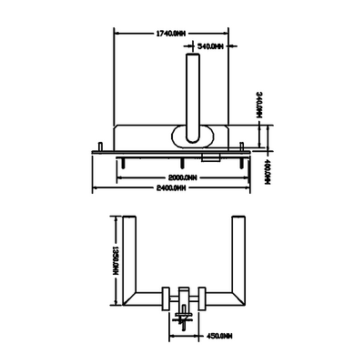 50-050-1 MODULAR SOLUTIONS SATIN MORTISE DOOR HANDLE WITH DEADBOLT